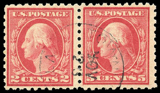 US Stamps Price Scott #467: 5c 1917 Washington Perf 10 error. Matthew Bennett International, May 2014, Sale 350, Lot 616