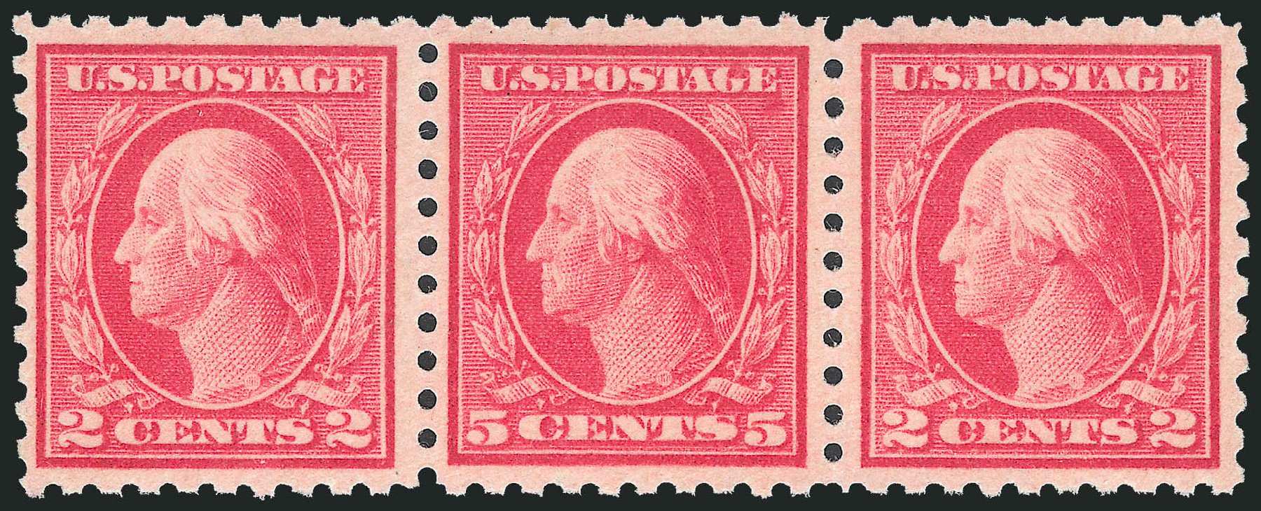 US Stamps Value Scott Cat. 467: 5c 1917 Washington Perf 10 error. Robert Siegel Auction Galleries, Oct 2012, Sale 1033, Lot 4236