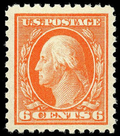 Costs of US Stamps Scott Catalog # 468: 6c 1916 Washington Perf 10. Matthew Bennett International, Apr 2008, Sale 326, Lot 433