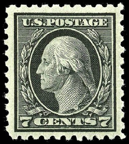 Costs of US Stamp Scott Catalog 469 - 1916 7c Washington Perf 10. Matthew Bennett International, Apr 2008, Sale 326, Lot 434