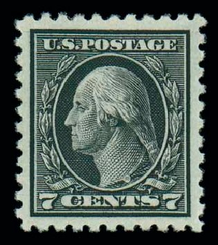 Price of US Stamp Scott 469: 1916 7c Washington Perf 10. Matthew Bennett International, Oct 2007, Sale 322, Lot 2236