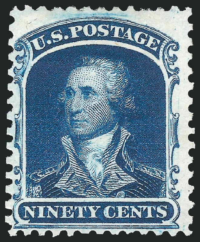 US Stamp Value Scott Catalog # 47 - 90c 1875 Washington Reprint. Robert Siegel Auction Galleries, Jun 2009, Sale 975, Lot 1239