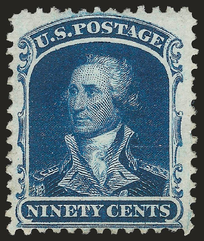US Stamps Values Scott Cat. #47 - 90c 1875 Washington Reprint. Robert Siegel Auction Galleries, Sep 2009, Sale 976, Lot 1299