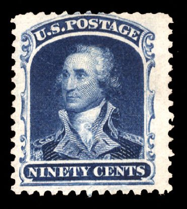 US Stamp Price Scott Cat. 47 - 90c 1875 Washington Reprint. Cherrystone Auctions, Oct 2012, Sale 201210, Lot 50