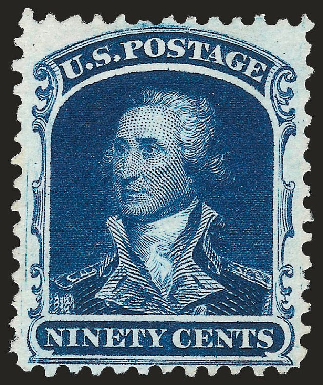 Cost of US Stamp Scott Catalog 47: 90c 1875 Washington Reprint. Robert Siegel Auction Galleries, Jan 2009, Sale 968, Lot 62