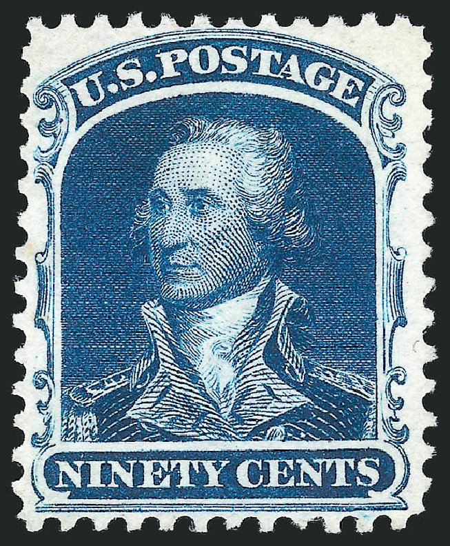 US Stamp Prices Scott Catalog # 47 - 1875 90c Washington Reprint. Robert Siegel Auction Galleries, Mar 2013, Sale 1040, Lot 1283