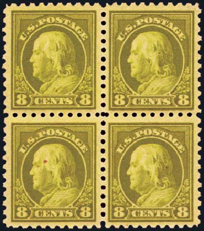 US Stamp Price Scott Catalogue #470 - 8c 1916 Franklin Perf 10. Harmer-Schau Auction Galleries, Aug 2012, Sale 94, Lot 1567