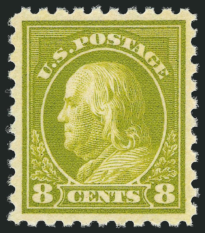 US Stamp Prices Scott # 470 - 1916 8c Franklin Perf 10. Robert Siegel Auction Galleries, Dec 2011, Sale 1017, Lot 828