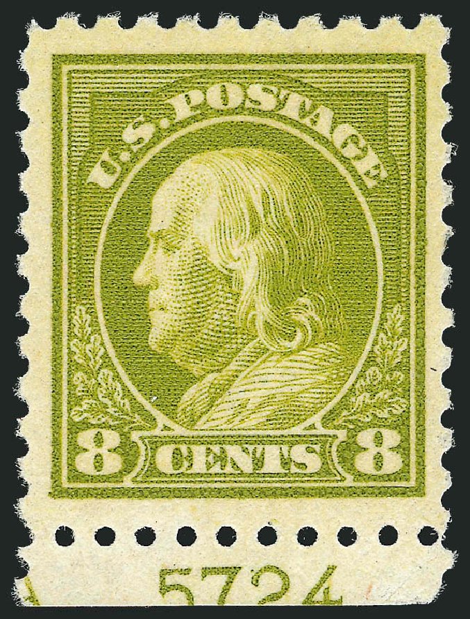 US Stamps Price Scott Cat. # 470 - 1916 8c Franklin Perf 10. Robert Siegel Auction Galleries, Jun 2012, Sale 1026, Lot 1431