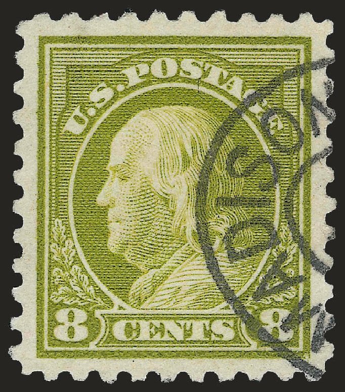 Values of US Stamps Scott Catalogue # 470 - 8c 1916 Franklin Perf 10. Robert Siegel Auction Galleries, Jun 2009, Sale 975, Lot 1891
