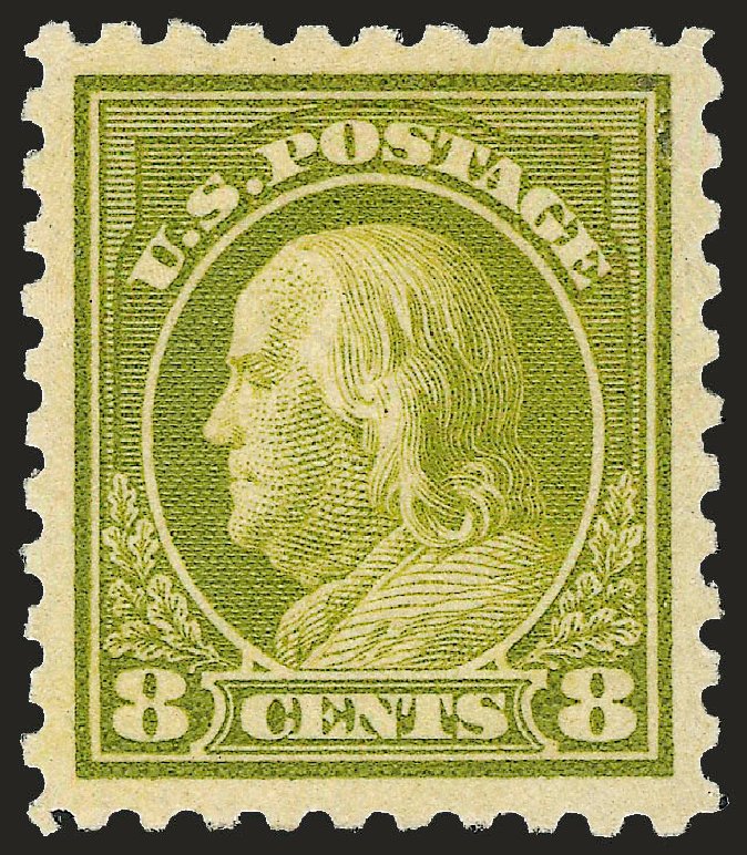Cost of US Stamps Scott Catalog #470: 1916 8c Franklin Perf 10. Robert Siegel Auction Galleries, Dec 2008, Sale 967, Lot 4822