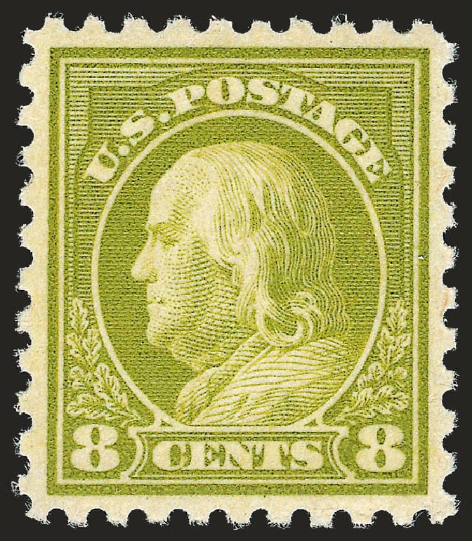 US Stamp Prices Scott Cat. 470 - 1916 8c Franklin Perf 10. Robert Siegel Auction Galleries, Sep 2009, Sale 976, Lot 2062