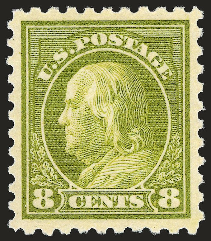 US Stamps Values Scott Catalogue #470: 8c 1916 Franklin Perf 10. Robert Siegel Auction Galleries, Jun 2010, Sale 992, Lot 2492