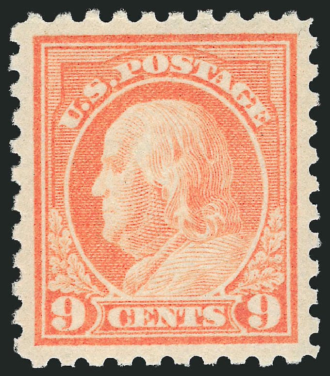Prices of US Stamp Scott Catalogue 471: 1916 9c Franklin Perf 10. Robert Siegel Auction Galleries, Jul 2013, Sale 1050, Lot 588