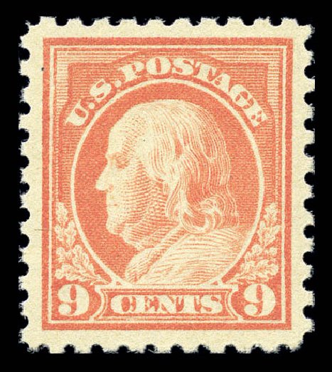 US Stamps Price Scott Catalogue #471: 9c 1916 Franklin Perf 10. Matthew Bennett International, Sep 2010, Sale 331, Lot 739