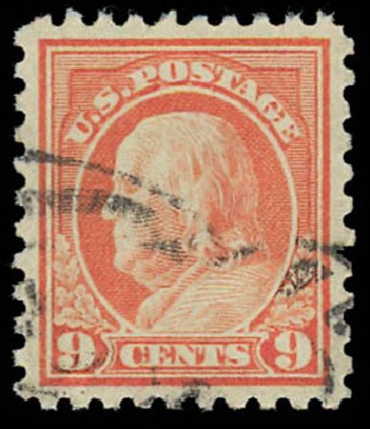 US Stamp Prices Scott Catalogue #471: 9c 1916 Franklin Perf 10. Daniel Kelleher Auctions, Oct 2011, Sale 626, Lot 391