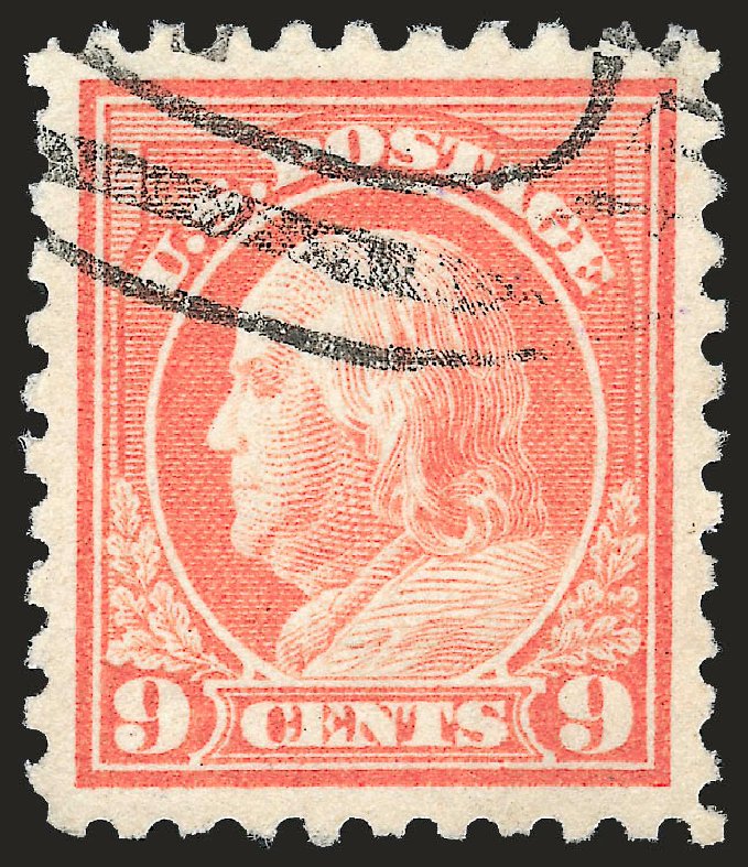 US Stamp Values Scott Catalogue # 471: 1916 9c Franklin Perf 10. Robert Siegel Auction Galleries, Sep 2009, Sale 976, Lot 2064