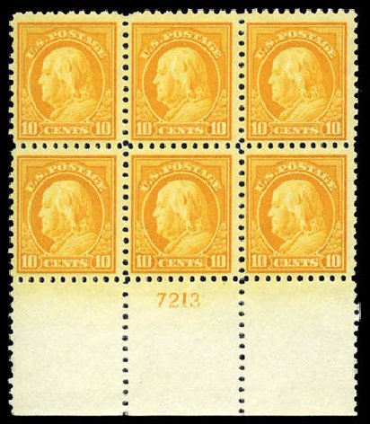 Costs of US Stamp Scott Catalogue 472 - 10c 1916 Franklin Perf 10. Matthew Bennett International, Mar 2011, Sale 336, Lot 1309