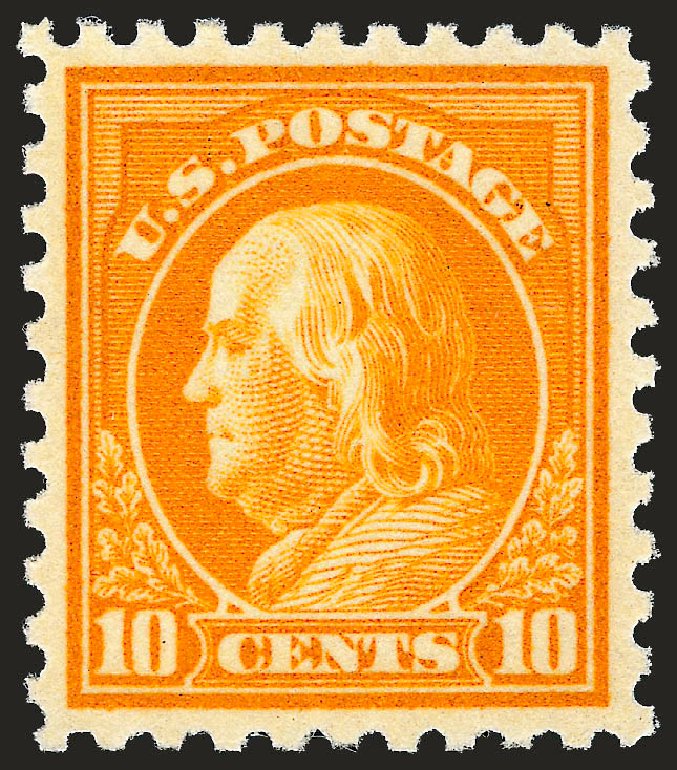 Values of US Stamp Scott # 472 - 1916 10c Franklin Perf 10. Robert Siegel Auction Galleries, Sep 2008, Sale 962, Lot 2754