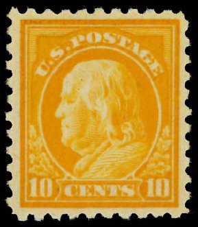 Prices of US Stamp Scott Catalog 472: 10c 1916 Franklin Perf 10. Daniel Kelleher Auctions, Jan 2012, Sale 628, Lot 516
