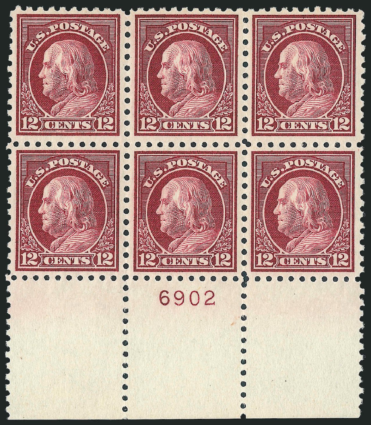 Prices of US Stamp Scott Catalogue 474 - 1916 12c Franklin Perf 10. Robert Siegel Auction Galleries, Oct 2011, Sale 1014, Lot 1970