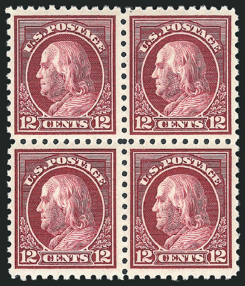 US Stamps Price Scott Cat. #474 - 1916 12c Franklin Perf 10. Robert Siegel Auction Galleries, Nov 2013, Sale 1061, Lot 3952
