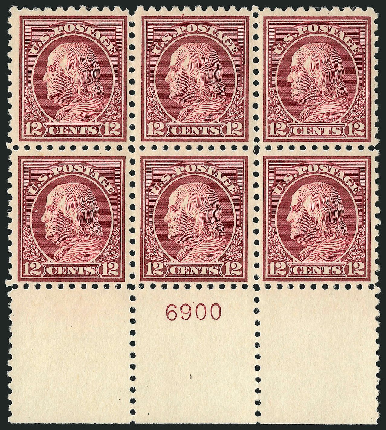 US Stamp Prices Scott Catalogue # 474: 12c 1916 Franklin Perf 10. Robert Siegel Auction Galleries, Feb 2015, Sale 1093, Lot 402