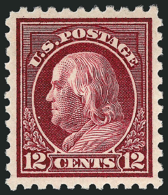 US Stamps Price Scott #474 - 12c 1916 Franklin Perf 10. Robert Siegel Auction Galleries, Sep 2008, Sale 962, Lot 2756