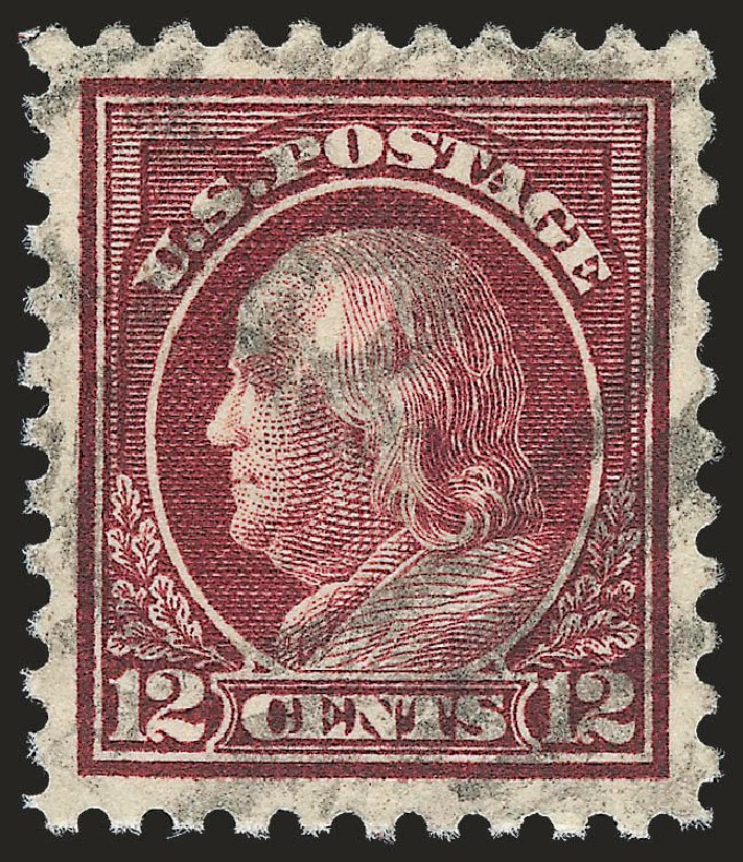 US Stamps Value Scott # 474 - 1916 12c Franklin Perf 10. Robert Siegel Auction Galleries, Sep 2009, Sale 976, Lot 2066
