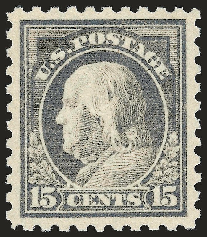 Cost of US Stamps Scott # 475 - 1916 15c Franklin Perf 10. Robert Siegel Auction Galleries, Dec 2009, Sale 982, Lot 5867