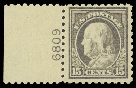 Price of US Stamps Scott Catalog 475: 15c 1916 Franklin Perf 10. Daniel Kelleher Auctions, Jun 2012, Sale 630, Lot 1858