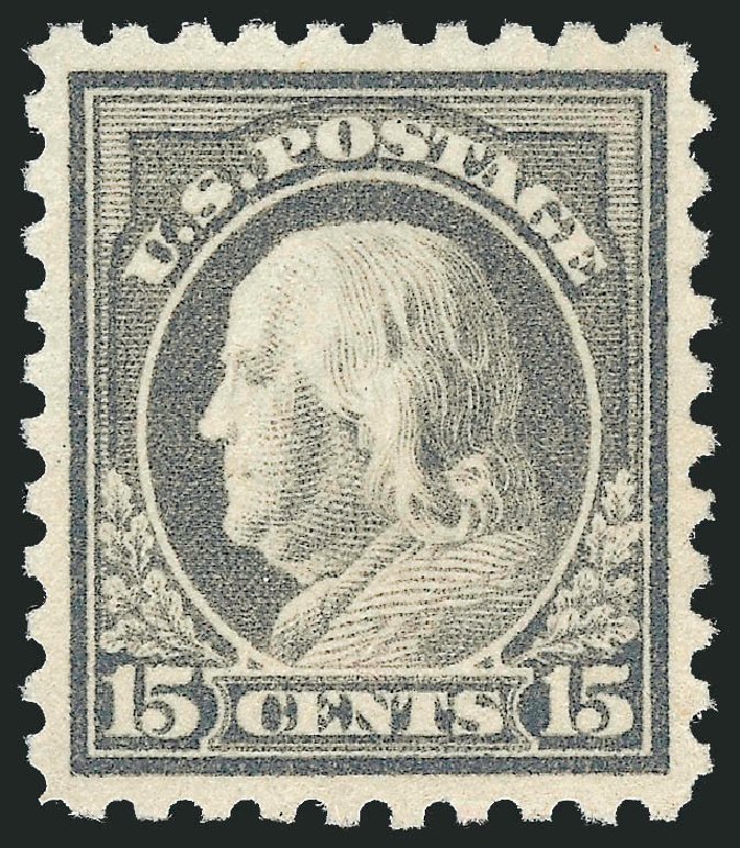 Prices of US Stamp Scott Catalogue 475: 1916 15c Franklin Perf 10. Robert Siegel Auction Galleries, Mar 2014, Sale 1067, Lot 1559