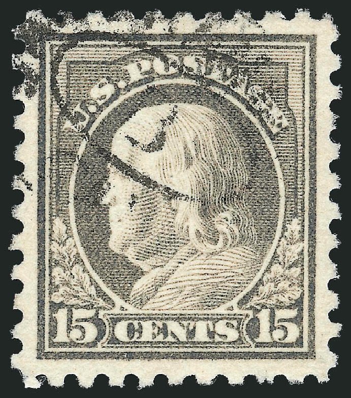 Costs of US Stamp Scott Catalog #475: 15c 1916 Franklin Perf 10. Robert Siegel Auction Galleries, Oct 2012, Sale 1032, Lot 3571