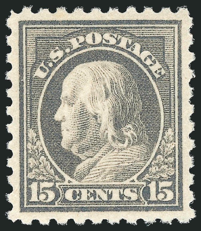 Values of US Stamp Scott Catalog 475: 1916 15c Franklin Perf 10. Robert Siegel Auction Galleries, Jun 2011, Sale 1011, Lot 754