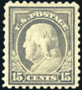 Prices of US Stamps Scott Catalog 475: 15c 1916 Franklin Perf 10. Harmer-Schau Auction Galleries, Mar 2011, Sale 89, Lot 335