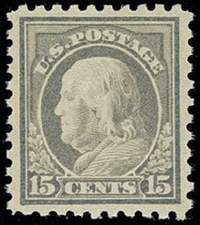 Prices of US Stamp Scott Catalogue #475 - 1916 15c Franklin Perf 10. H.R. Harmer, Jun 2013, Sale 3003, Lot 1335