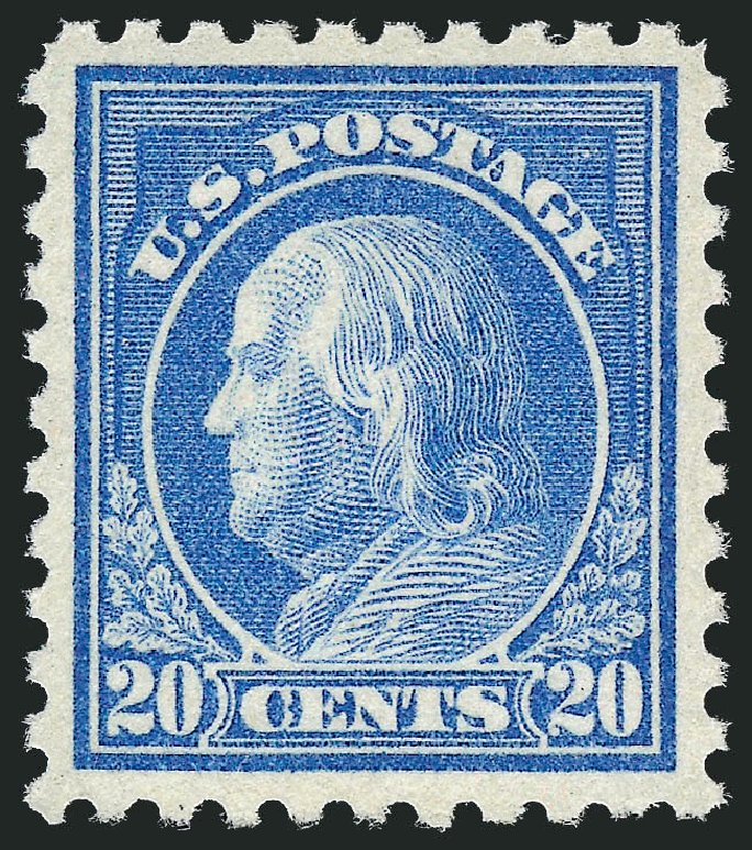Price of US Stamps Scott # 476: 20c 1916 Franklin Perf 10. Robert Siegel Auction Galleries, Dec 2011, Sale 1017, Lot 833