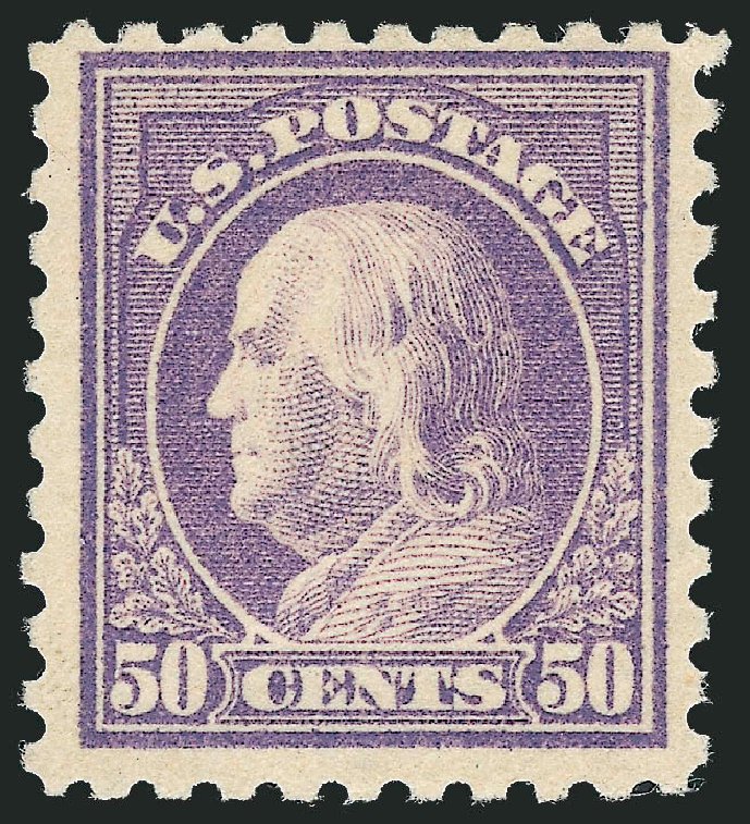 Price of US Stamp Scott # 477 - 1917 50c Franklin Perf 10. Robert Siegel Auction Galleries, Oct 2011, Sale 1014, Lot 1978