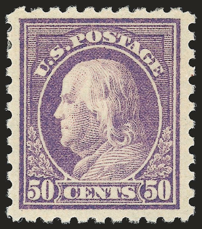 Price of US Stamps Scott Cat. 477 - 50c 1917 Franklin Perf 10. Robert Siegel Auction Galleries, Sep 2008, Sale 962, Lot 2759