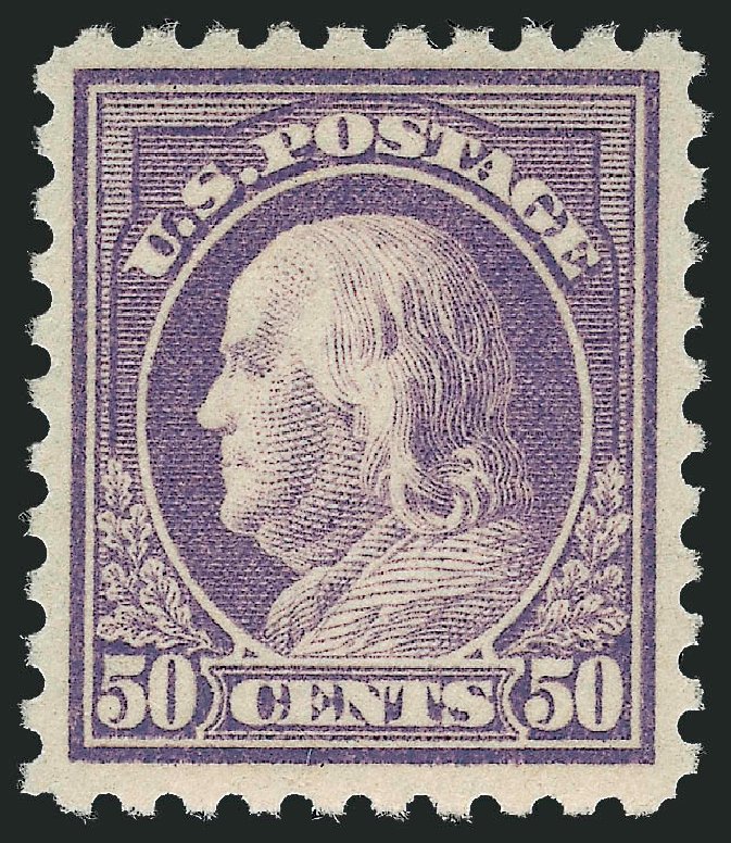 Costs of US Stamp Scott Cat. 477: 50c 1917 Franklin Perf 10. Robert Siegel Auction Galleries, Sep 2009, Sale 976, Lot 2071