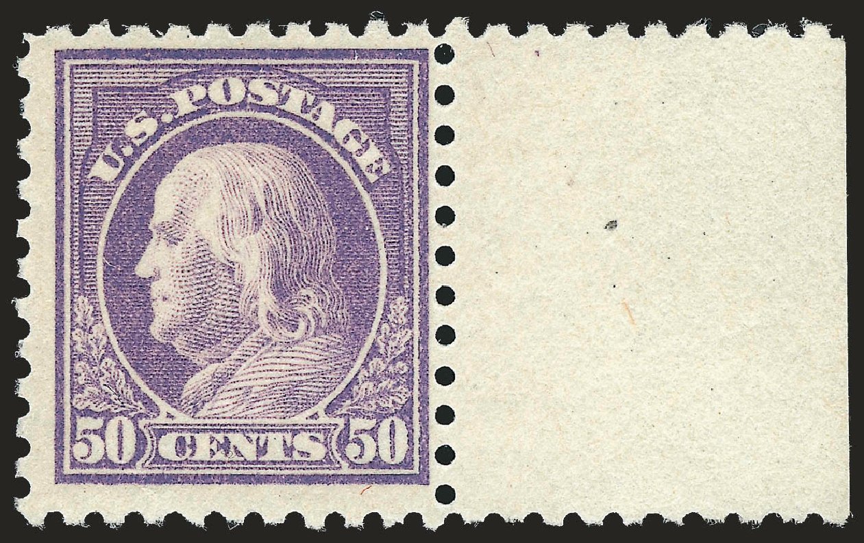 Prices of US Stamps Scott Cat. 477: 50c 1917 Franklin Perf 10. Robert Siegel Auction Galleries, Dec 2009, Sale 982, Lot 5875
