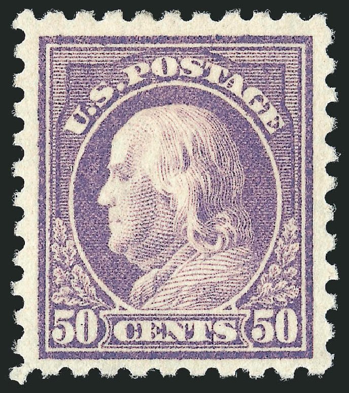 Prices of US Stamps Scott Catalog # 477: 1917 50c Franklin Perf 10. Robert Siegel Auction Galleries, Jun 2011, Sale 1011, Lot 756