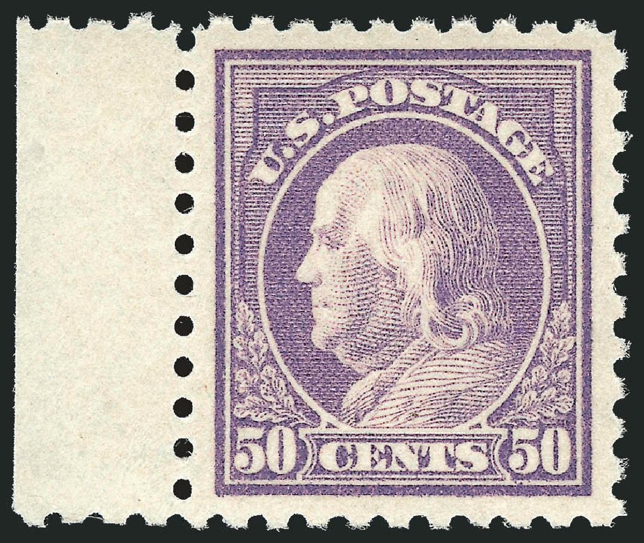 Prices of US Stamps Scott Catalog #477 - 50c 1917 Franklin Perf 10. Robert Siegel Auction Galleries, Dec 2013, Sale 1062, Lot 676