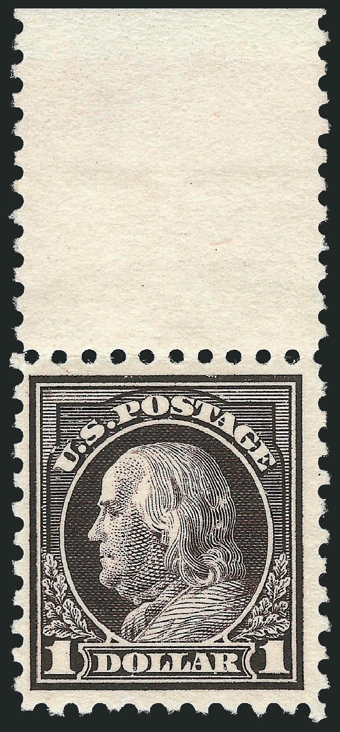 US Stamps Price Scott Cat. #478 - 1916 US$1.00 Franklin Perf 10. Robert Siegel Auction Galleries, Oct 2012, Sale 1033, Lot 4239