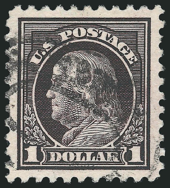 Price of US Stamp Scott 478: US$1.00 1916 Franklin Perf 10. Robert Siegel Auction Galleries, Apr 2014, Sale 1068, Lot 290