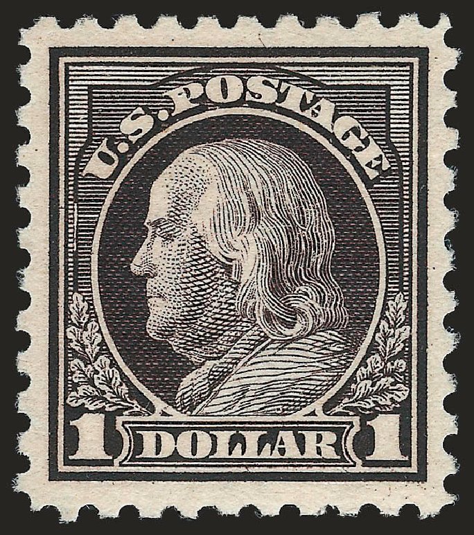 Value of US Stamp Scott #478: US$1.00 1916 Franklin Perf 10. Robert Siegel Auction Galleries, Jun 2010, Sale 992, Lot 2501