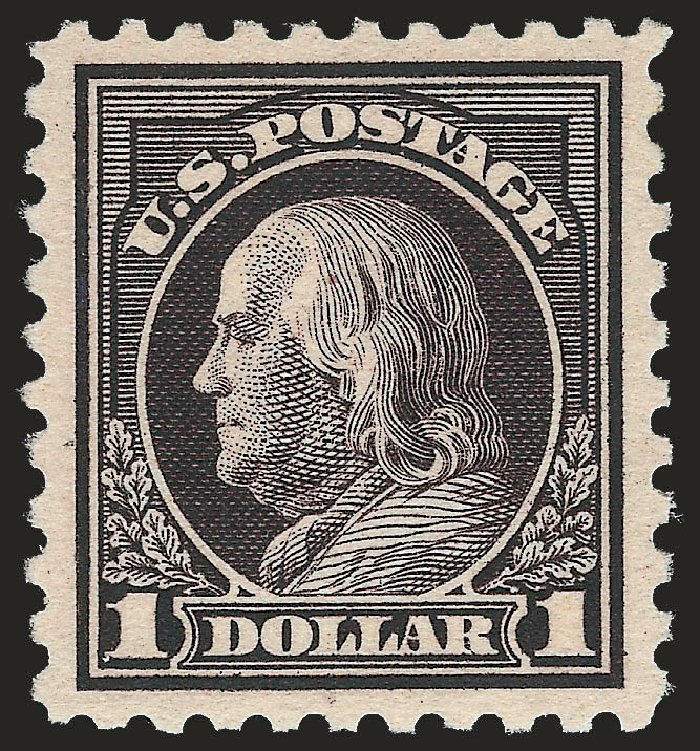 Price of US Stamp Scott Catalogue #478 - 1916 US$1.00 Franklin Perf 10. Robert Siegel Auction Galleries, Jun 2010, Sale 992, Lot 2502