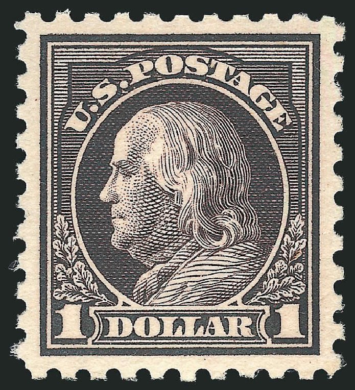 Price of US Stamp Scott 478 - US$1.00 1916 Franklin Perf 10. Robert Siegel Auction Galleries, Feb 2015, Sale 1092, Lot 1343
