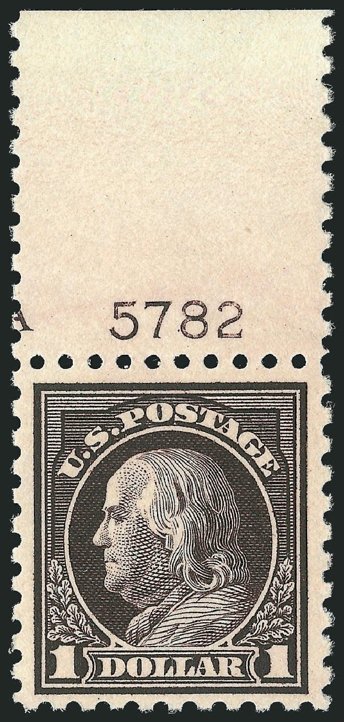 Values of US Stamp Scott Catalog # 478 - 1916 US$1.00 Franklin Perf 10. Robert Siegel Auction Galleries, Dec 2012, Sale 1037, Lot 2076