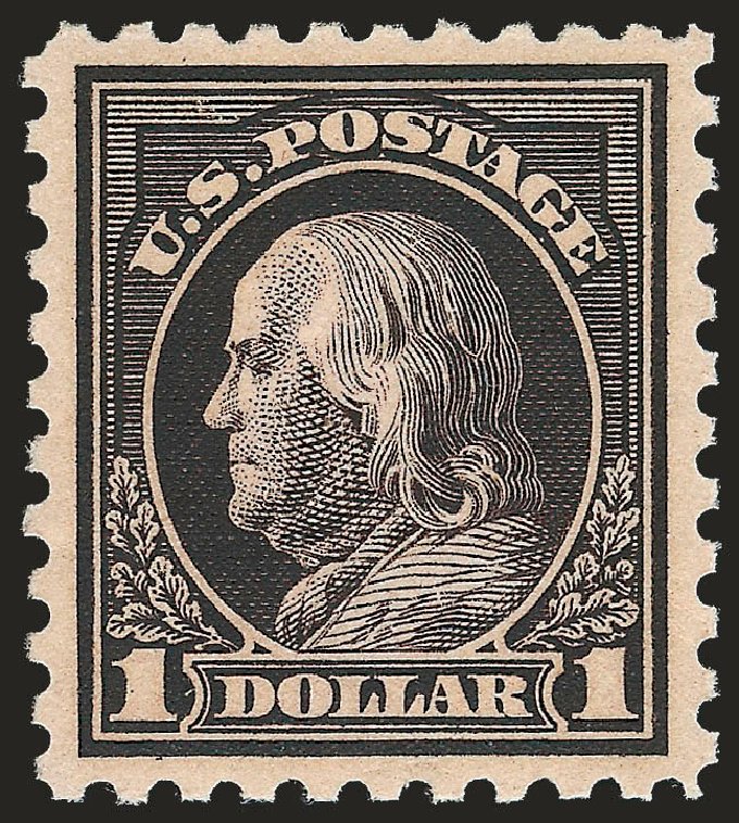 US Stamp Prices Scott Catalog # 478: 1916 US$1.00 Franklin Perf 10. Robert Siegel Auction Galleries, Jun 2009, Sale 975, Lot 1896